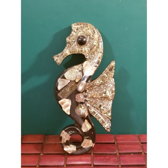 Other - Vintage 1974 Los Angeles California Souvenir Seahorse Abalone & Mother of Pearl